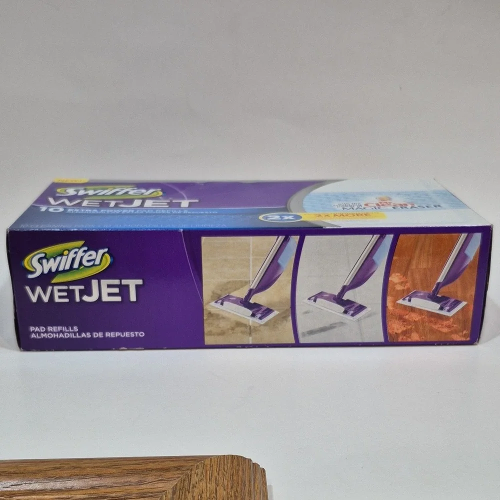 Swiffer WetJet Mop Refill Pads Extra Power with Magic Eraser 10 Pack
